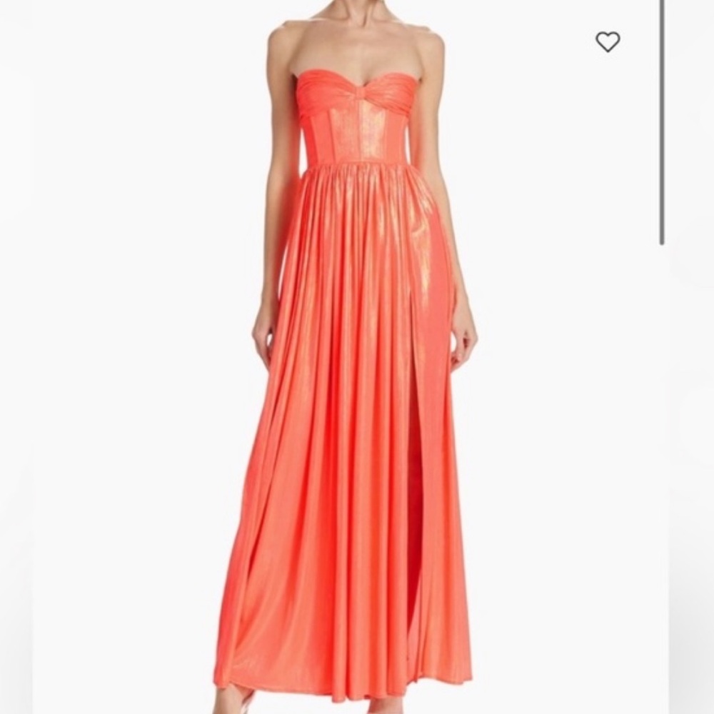 Bronx and Banco Coral Strapless Prom Dress